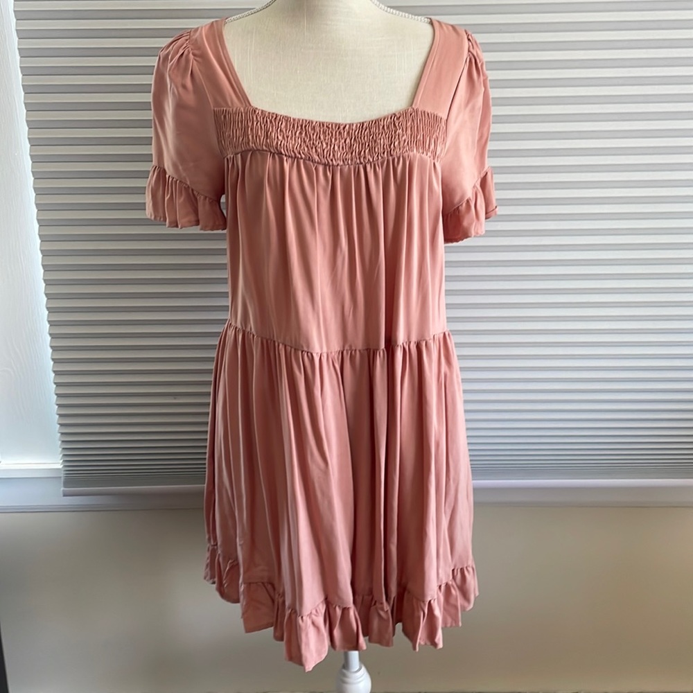 Peach Shift Dress